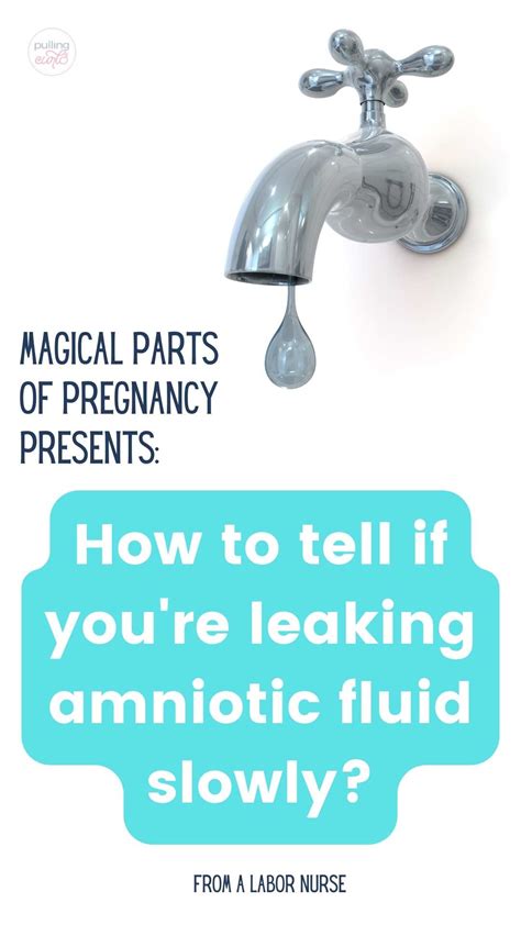 how to tell if leaking amniotic fluid|Leaking Amniotic Fluid: Signs, Causes, and。